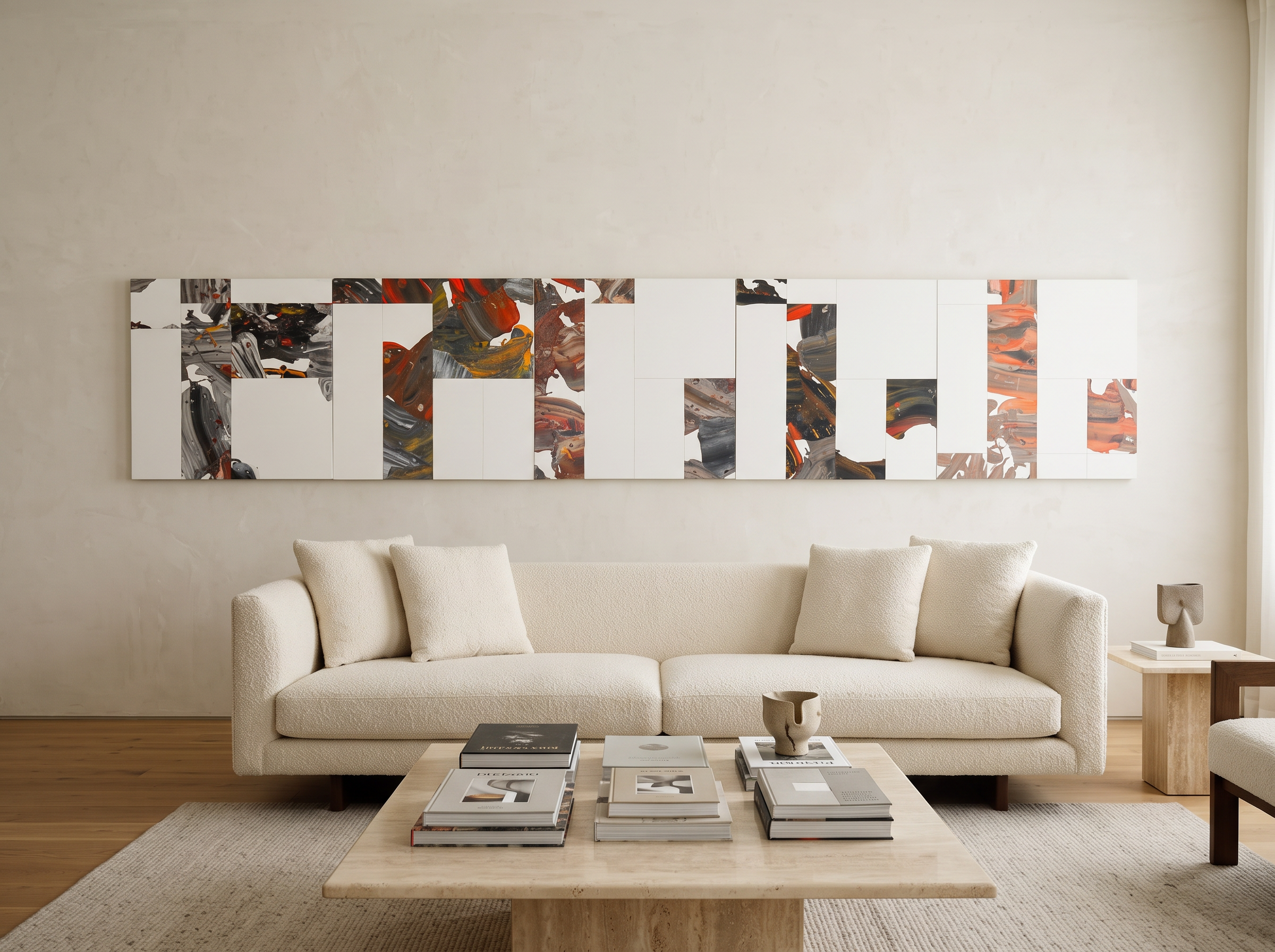 Visualización conceptual de Emotional Painting en un interior